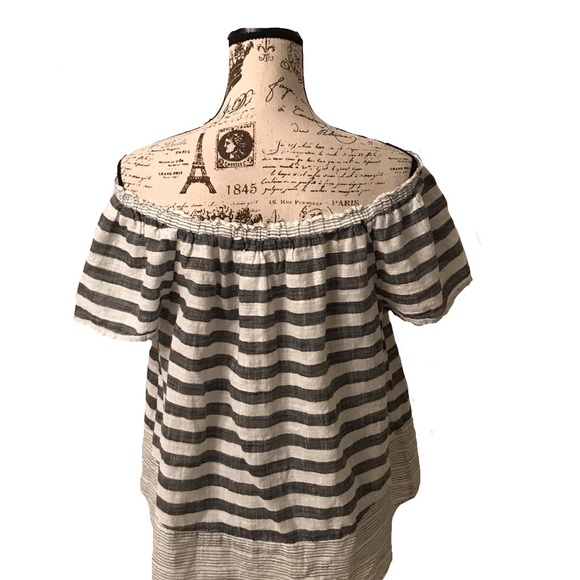 Lucky Brand Gray and White Crop Top - Picture 5 of 5